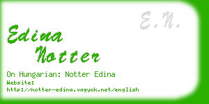 edina notter business card